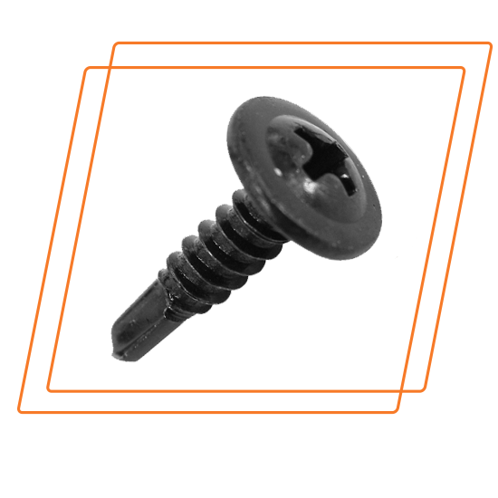 Black phosphated Modified Truss Head Self Drilling Screw