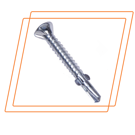 Self Drilling CSK Self Embed Head  Zinc Plated