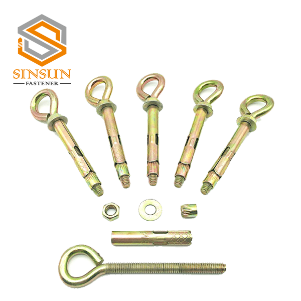 Heavy Duty Expansion Screw Bolts with Closed Hooks