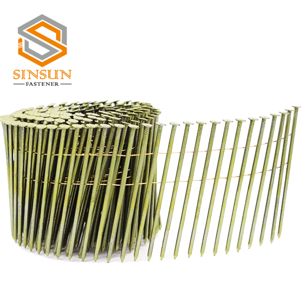 Smooth Shank Electrogalvanized Coil Roofing Nails
