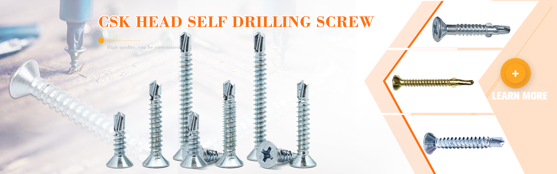 Self-drilling screws for metal