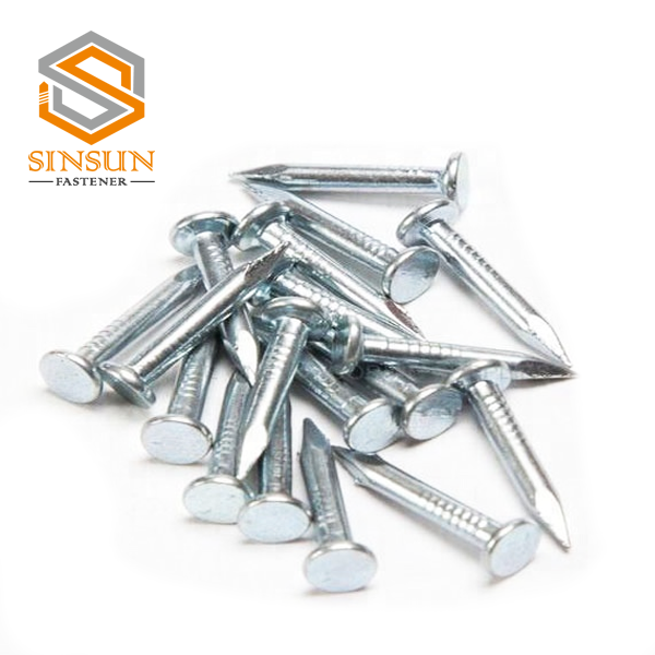 3/4"-4" Electric Galvanized Hardened Steel Concrete Nails for Wall