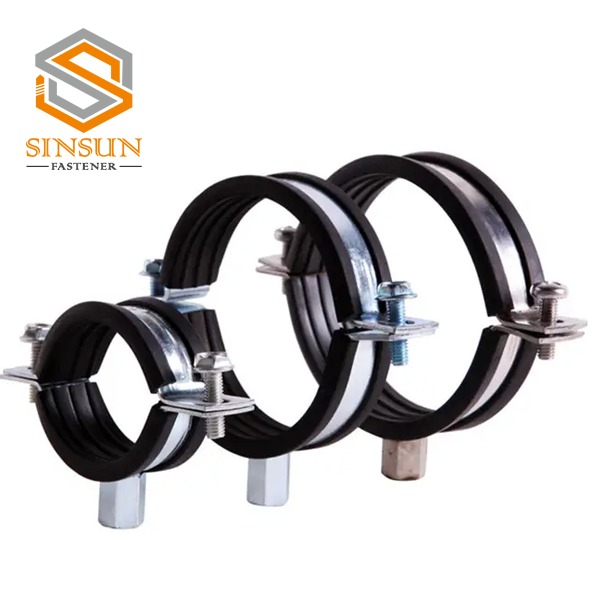 pipe clamp with rubber