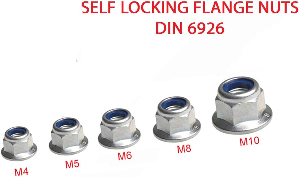 Flange Nuts with Nylon Insert 
