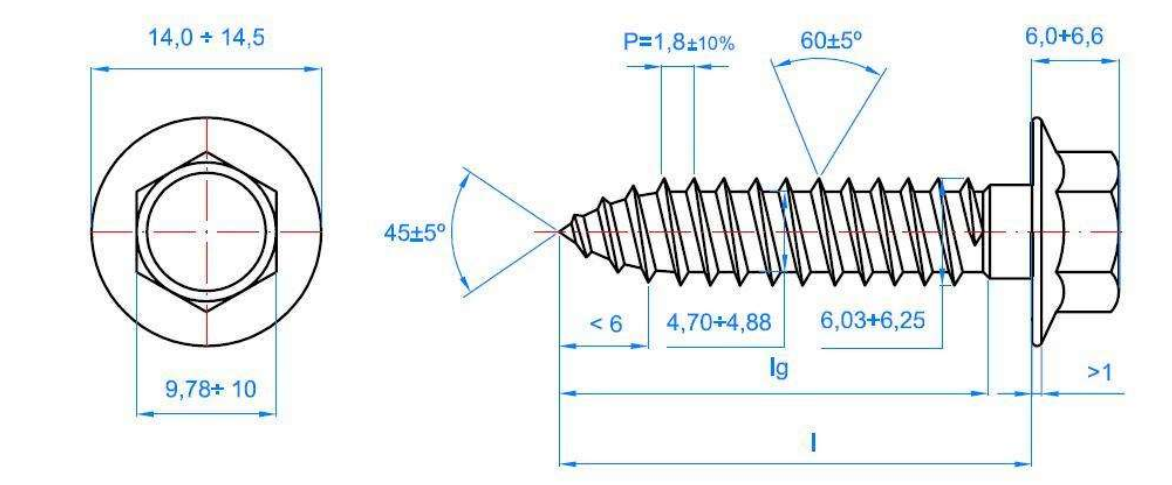 Colored Roofing Screw