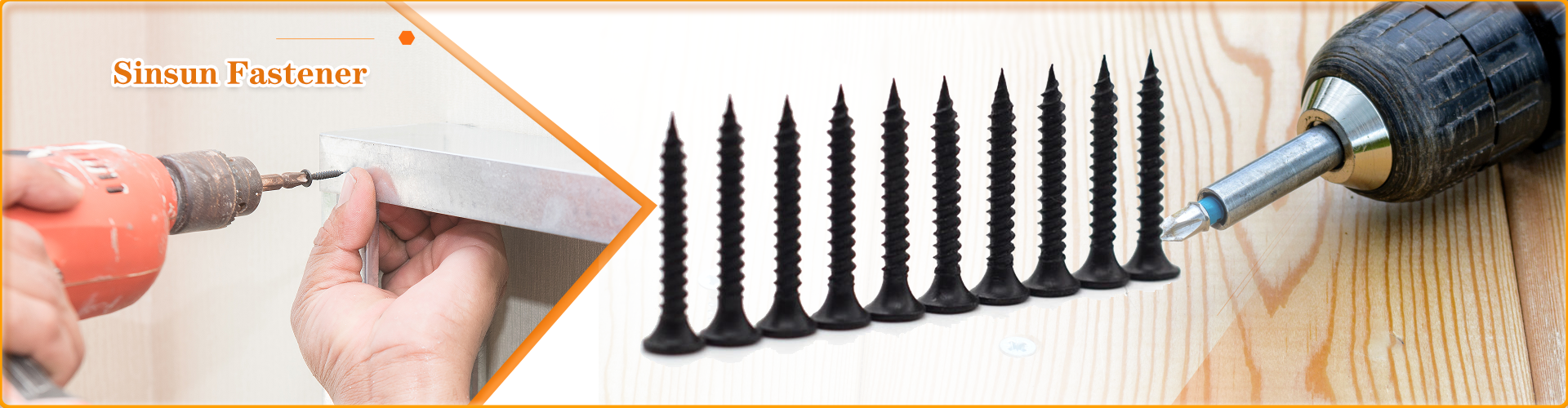 Drywall screws with black phosphate coating