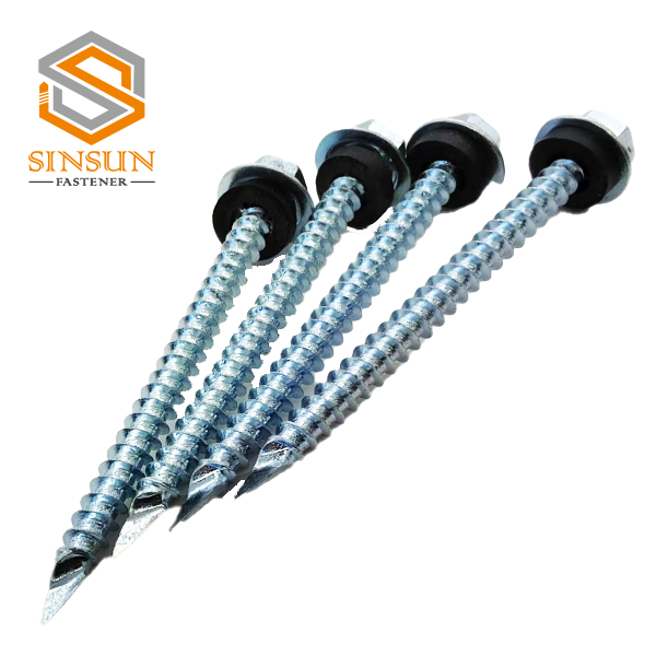 Hex Washer Head Self Drilling Spoon Point