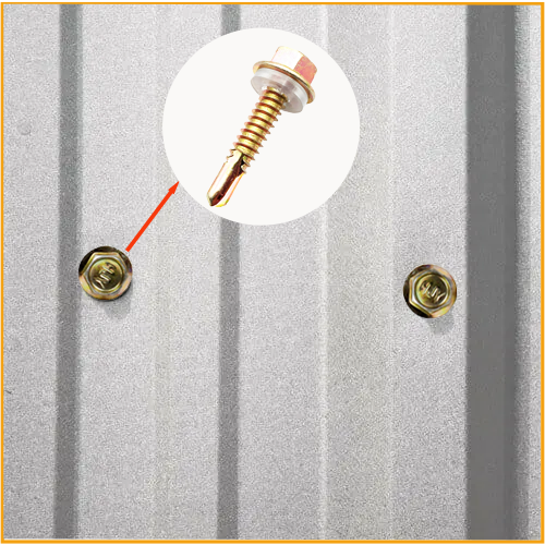 Ral Hex Washer Head Self-Drilling Screw with Color Painted Metal Roofing Screws