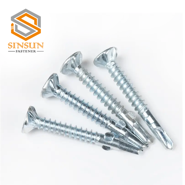 CSK PHILLIPS HEAD RIBBED SELF DRILLING SCREW