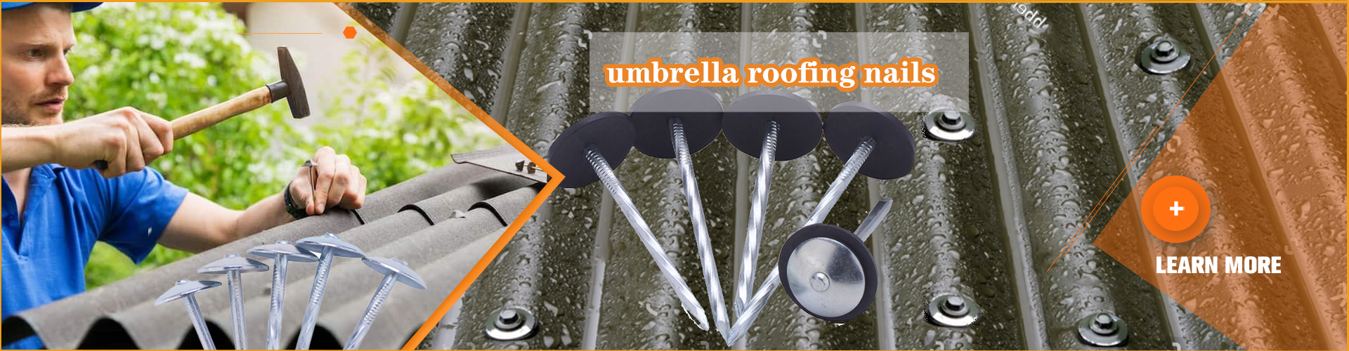Umbrella Head Roofing Nails/Corrugated Nails Galvanized Smooth Shank -  China Nail, Roofing Nails | Made-in-China.com