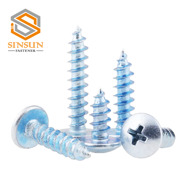 Carbon Steel Blue Zinc Plated Pan Head Phillips Self Tapping Screw